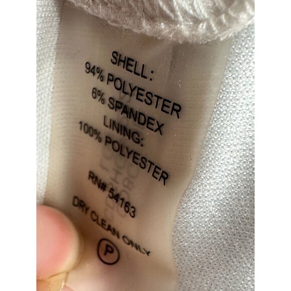 Calvin Klein Floral Print Bell Sleeve Knee Length Dress‎ size 2 White/Blue - Picture 3 of 7